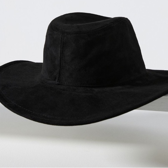 San Diego Hat Co Suede Fedora Hat Black NWT - Picture 5 of 6